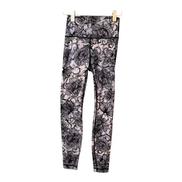 Lululemon Wunder Under Hi-Rise Tight 28” in Hanakotoba Starlight Multi. Size 4 - Picture 2 of 12